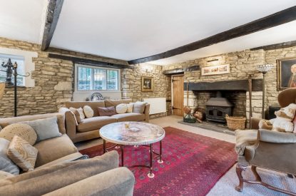 The sitting room at Preedy's Cottage, Cotswolds