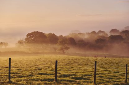 Countryside views at Hay Barn, Powys