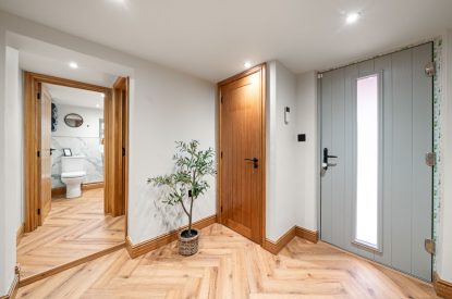 The hallway at Forge Cottage, Staffordshire