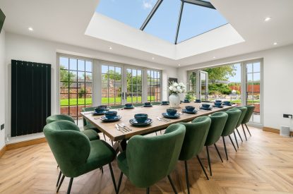 The dining room at Forge Cottage, Staffordshire