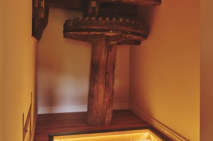 The mill wheel at Mill House, Powys