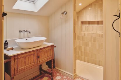 A bathroom at Mill House, Powys