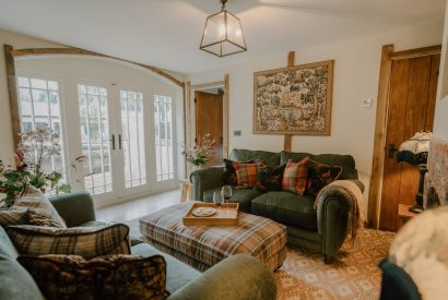 The living room at Fox Hallow, Cheshire