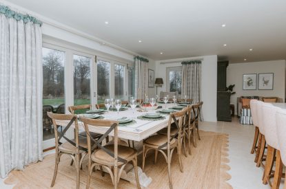 The kitchen dining area at Havenwood, Oxfordshire
