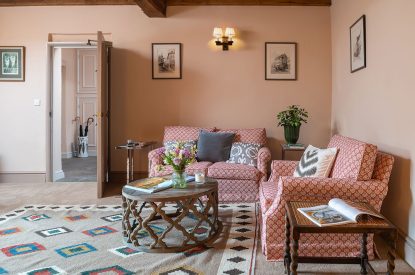 The living room at Wyvern House, Shropshire