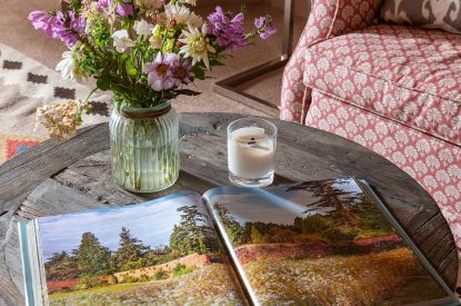 The living room at Wyvern House, Shropshire
