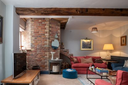 The living room at Wyvern House, Shropshire