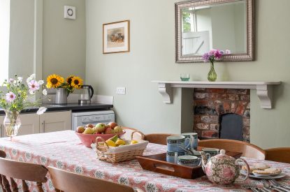 The dining kitchen at Wyvern House, Shropshire