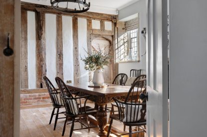 The dining room at Priory East Gate, Essex