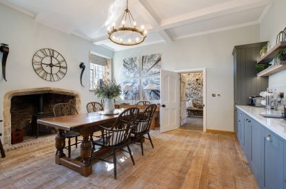 The kitchen dining room at Priory East Gate, Essex