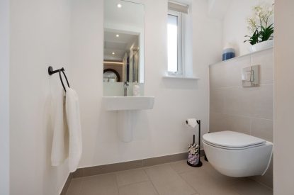 The bathroom at Priory Orchard, Essex