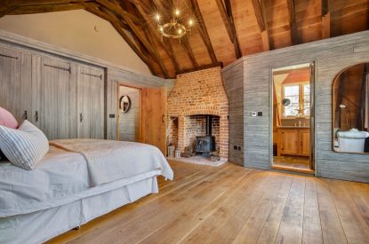 A super king-size bedroom at Reeves Cottage. Essex