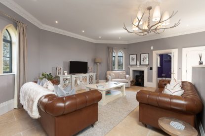The living room at Priory Lodge, Essex