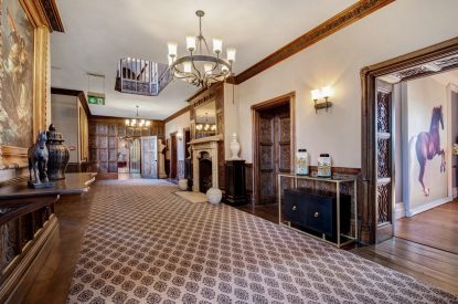 The hallway at Darcy Hall, Essex 
