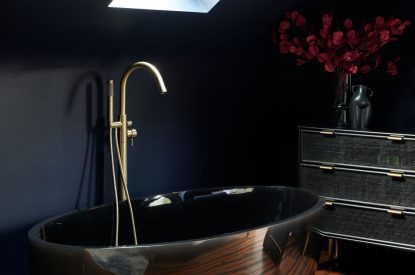 A freestanding bath at Halo House, Cotswolds