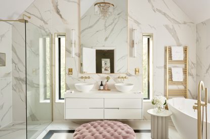 The master suite at Halo House, Cotswolds