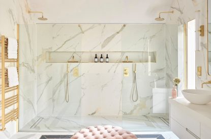 Double showers at Halo House, Cotswolds