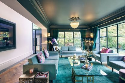 The living room at Halo House, Cotswolds