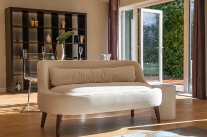 Seating area at Southwoods, Hampshire