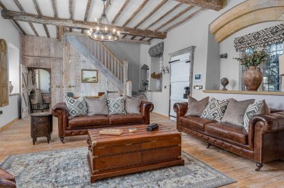 The living room at The Priory Gatehouses, Essex