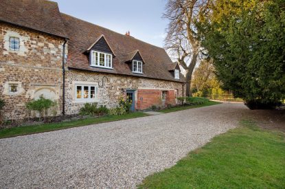 The exterior of The Priory Estate, Essex