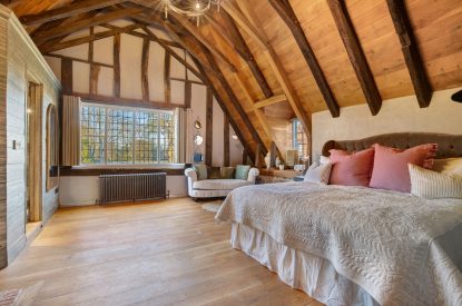 A king-size bedroom at The Priory Estate, Essex