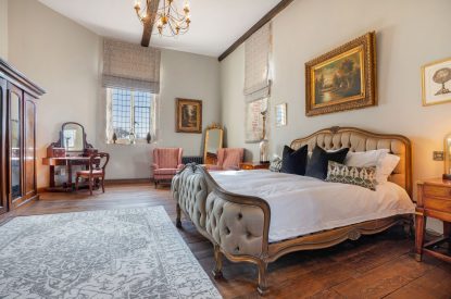 A king-size bedroom at The Priory Estate, Essex 