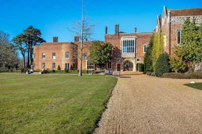 The grand entrance to The Priory Estate, Essex