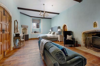 A king-size bedroom at The Priory Estate, Essex