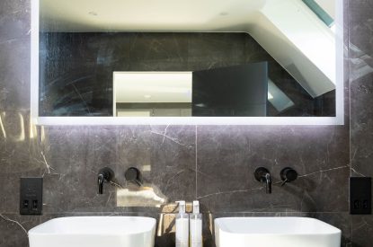 A bathroom at Panorama Point, Cornwall