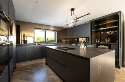 The kitchen at Panorama Point, Cornwall