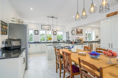 The kitchen and dining room at Oban House, Argyll and Bute