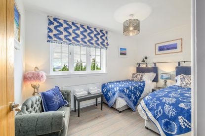 A twin bedroom at Oban House, Argyll and Bute