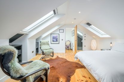 A super-king size bedroom at Oban House, Argyll and Bute