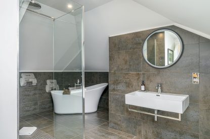 A bathroom at Oban House, Argyll and Bute
