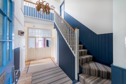 The entrance hall at Sea Island, Cornwall