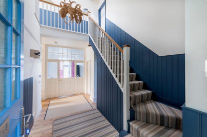 The entrance hall at Sea Island, Cornwall