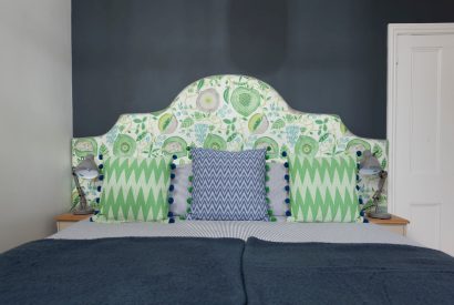 A super-king size bedroom at Sea Island, Cornwall