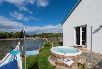 The hot tub at Sea Island, Cornwall