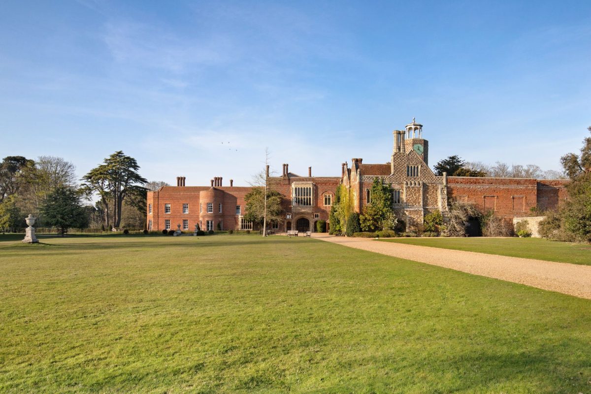 The grand entrance to The Priory Estate, Essex