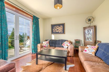 The sitting room at An Taigh Geal, Argyll and Bute