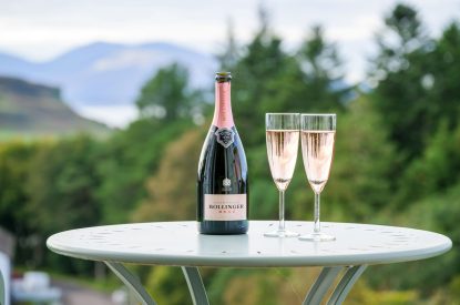 Outdoor entertaining at An Taigh Geal, Argyll and Bute