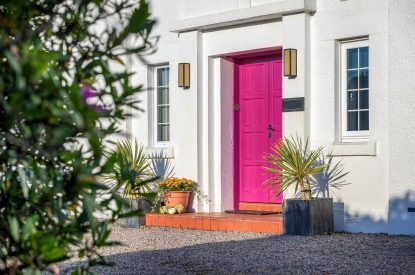 The entrance to An Taigh Geal, Argyll and Bute