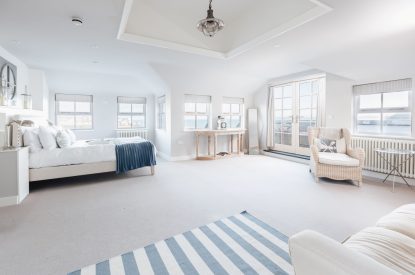 A double bedroom at Harbourview House, Cornwall