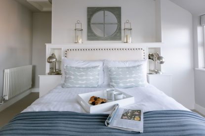 A double bedroom at Harbourview House, Cornwall