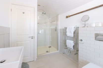 A bathroom at Harbourview House, Cornwall