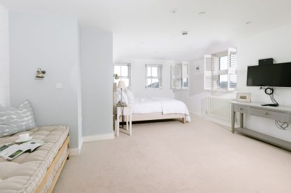 A double bedroom at Harbourview House, Cornwall