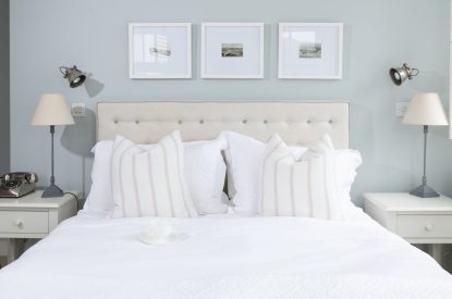 A double bedroom at Harbourview House, Cornwall