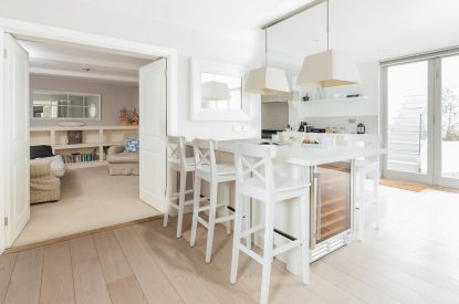 The kitchen at Harbourview House, Cornwall