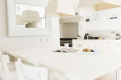 The kitchen at Harbourview House, Cornwall